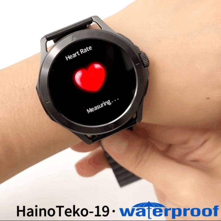 HainoTeko-19 Waterproof – Smart Watch AMOLED avec 15 Jours d’Autonomie