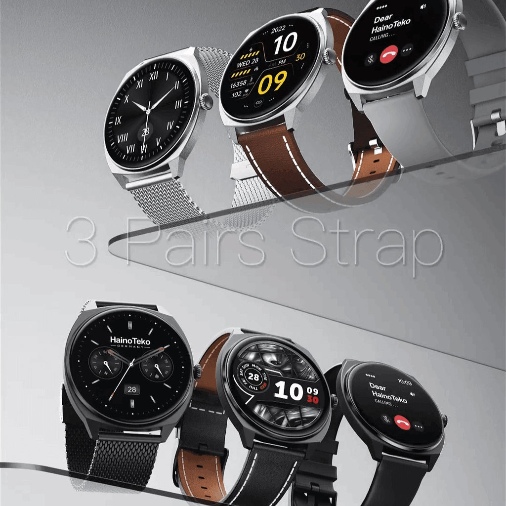 HainoTeko-16 Waterproof – Smart Watch AMOLED Ultra Fine avec Appels Bluetooth