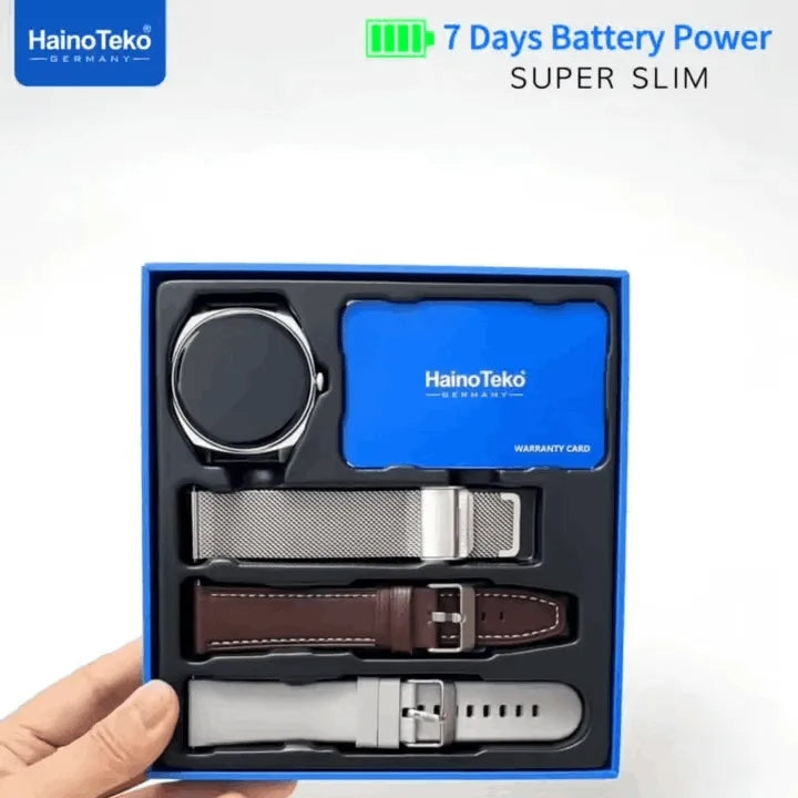 HainoTeko-16 Waterproof – Smart Watch AMOLED Ultra Fine avec Appels Bluetooth