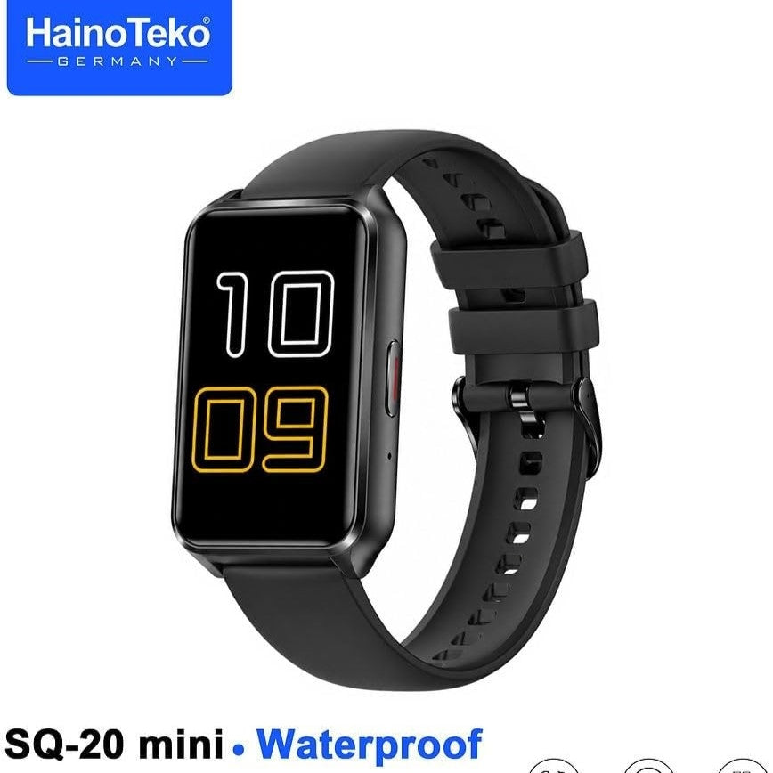 HainoTeko SQ-20 Mini – Smart Watch Étanche AMOLED avec Appels Bluetooth & 3 Bracelets