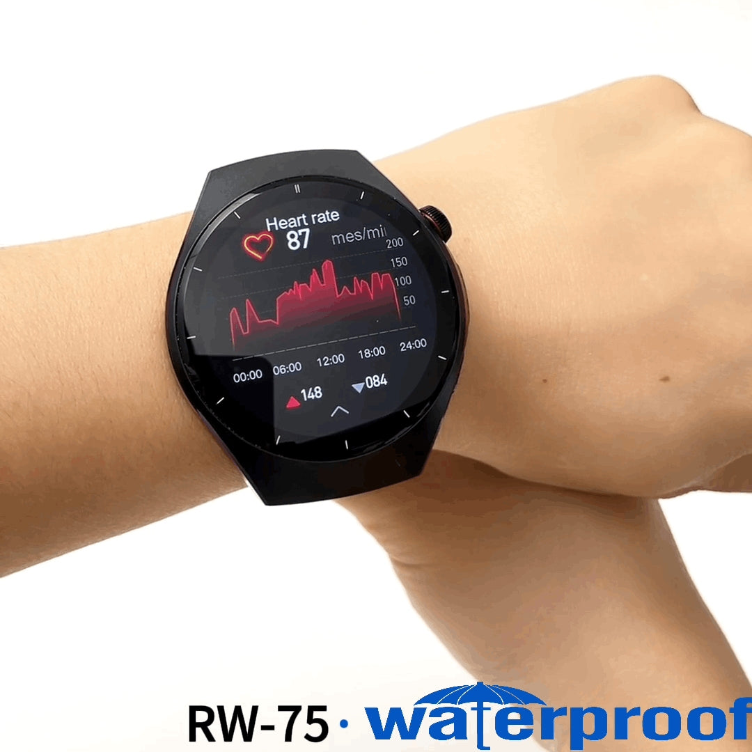 HainoTeko RW-75 (Watch 5) – Smart Watch AMOLED avec Appels Bluetooth et 10 jours d'Autonomie
