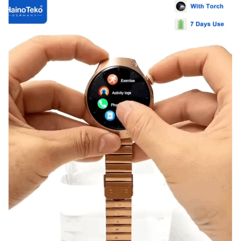 HainoTeko RW-74 Mini (Watch 5 Pro Mini) – Smart Watch Femme AMOLED Incurvé Étanche avec Appels Bluetooth
