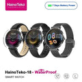 HainoTeko-18 Waterproof- Smartwatch Femme AMOLED HD avec 3 Bracelets Inclus – Autonomie 7 Jours