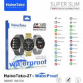 HainoTeko-27 -Smartwatch AMOLED Ultra Slim pour Homme –  Waterproof avec 3 Bracelets