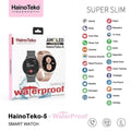 HainoTeko-5 Golden Edition Smartwatch AMOLED Femme –  Waterproof avec 3 Bracelets Inclus