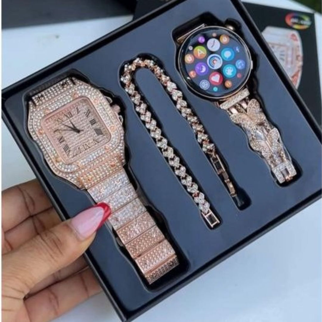 HainoTeko G14 Mini – Pack Smart Watch 3 en 1 avec Écran AMOLED & 3 Bracelets Inclus