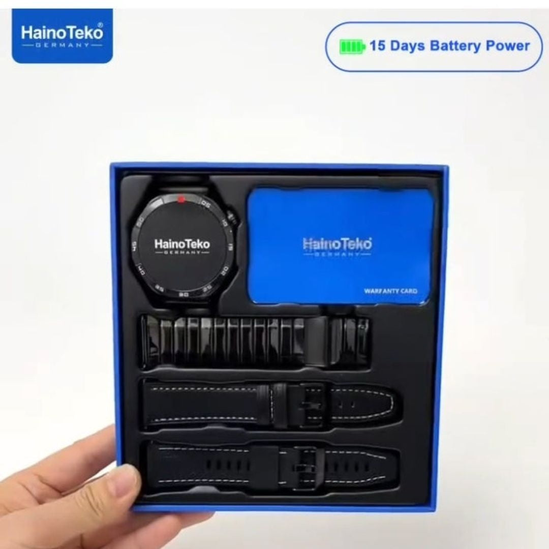 HainoTeko-33 – Smartwatch AMOLED  avec Appels Bluetooth et  15 Jours d’Autonomie