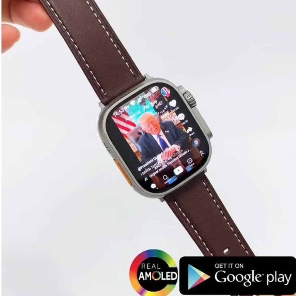 HainoTeko FG-3 – Smartwatch Android 5G avec Carte SIM, Écran AMOLED & Caméra Rotative