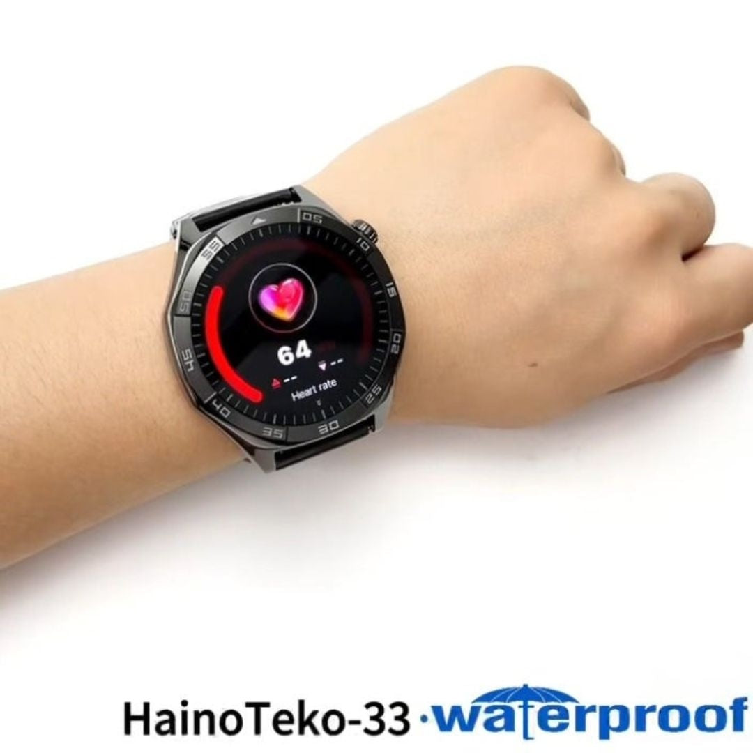 HainoTeko-33 – Smartwatch AMOLED  avec Appels Bluetooth et  15 Jours d’Autonomie