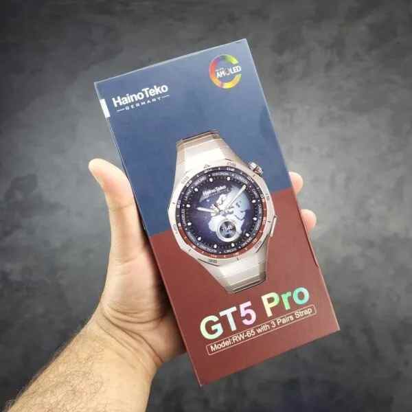 HainoTeko RW- 65 (GT5 Pro) – Smart Watch AMOLED HD, NFC, Appels Bluetooth , 3 Bracelets