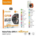 HainoTeko GPS-1 – Smart Watch Sportive AMOLED , GPS Intégré , Lampe Torche , 3 Bracelets