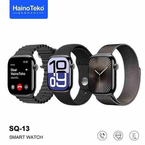 Haino Teko SQ-13 Series 10 – Smartwatch AMOLED , Appels Bluetooth avec 3 Bracelets