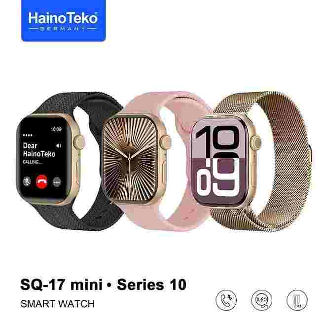 HainoTeko SQ-17 Mini – Smartwatch AMOLED , Appels Bluetooth , 3 Bracelets Inclus