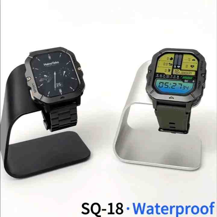 HainoTeko SQ-18 – Smartwatch AMOLED 2.02" ,  Appels Bluetooth , 3 Bracelets Inclus
