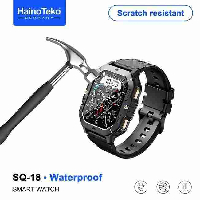 HainoTeko SQ-18 – Smartwatch AMOLED 2.02" ,  Appels Bluetooth , 3 Bracelets Inclus