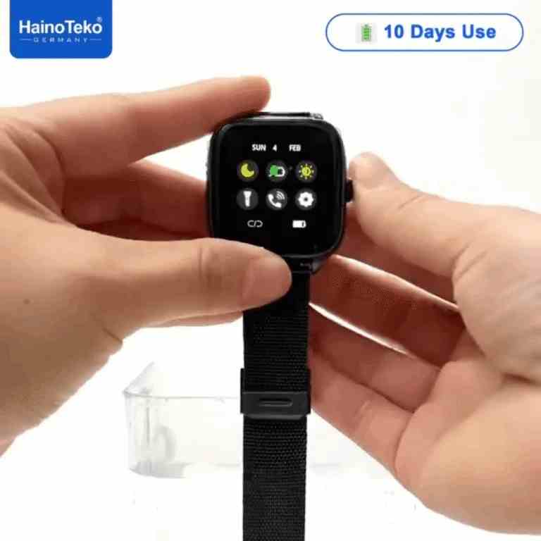 HainoTeko SQ-19 Mini – Smartwatch Bluetooth ,  Écran 1.72" , 3 Bracelets Inclus