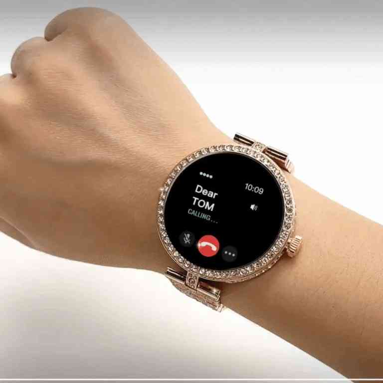HainoTeko RW-51 – Smartwatch Femme AMOLED , Appels Bluetooth , Charge Sans Fil
