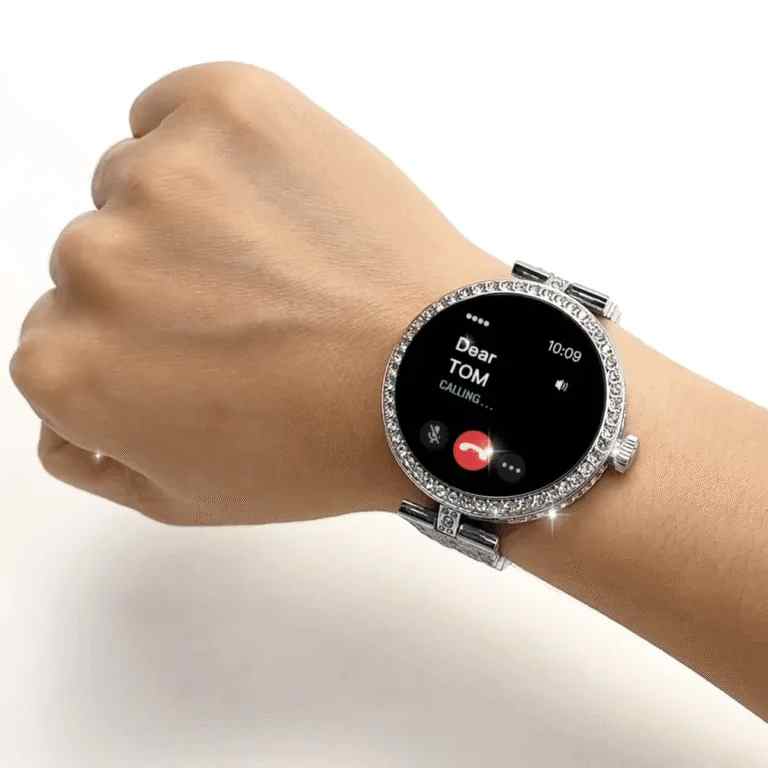 HainoTeko RW-51 – Smartwatch Femme AMOLED , Appels Bluetooth , Charge Sans Fil