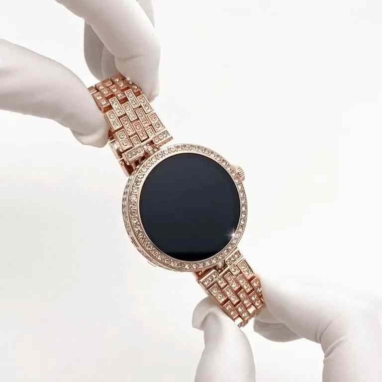HainoTeko RW-51 – Smartwatch Femme AMOLED , Appels Bluetooth , Charge Sans Fil