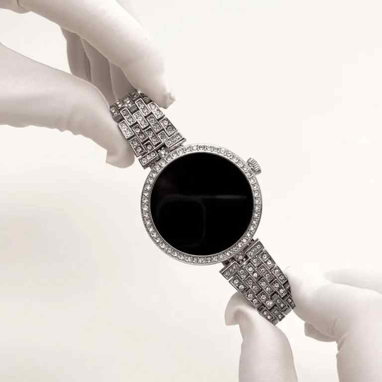 HainoTeko RW-51 – Smartwatch Femme AMOLED , Appels Bluetooth , Charge Sans Fil