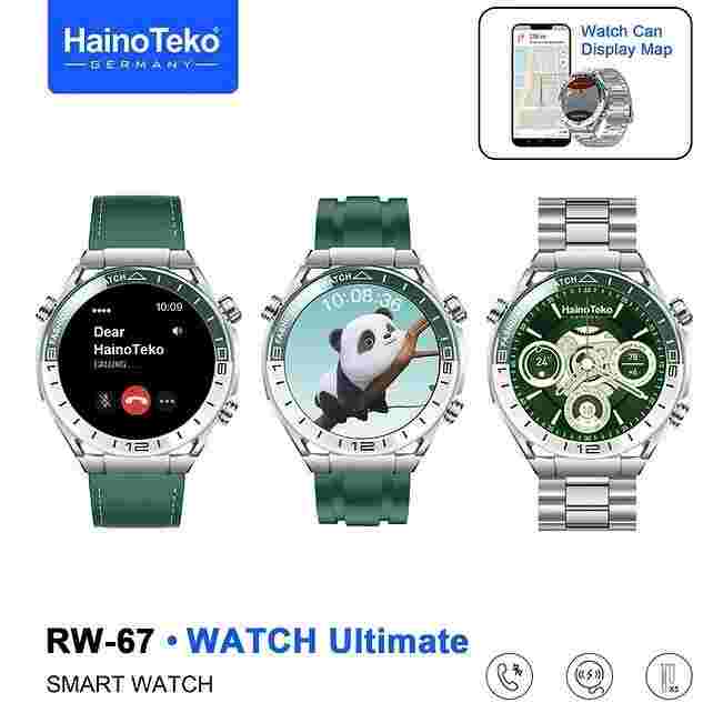 HainoTeko RW-67 Watch Ultimate – Smartwatch AMOLED , GPS , NFC , أوقات الصلاة