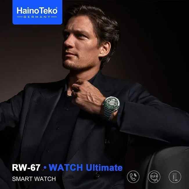 HainoTeko RW-67 Watch Ultimate – Smartwatch AMOLED , GPS , NFC , أوقات الصلاة