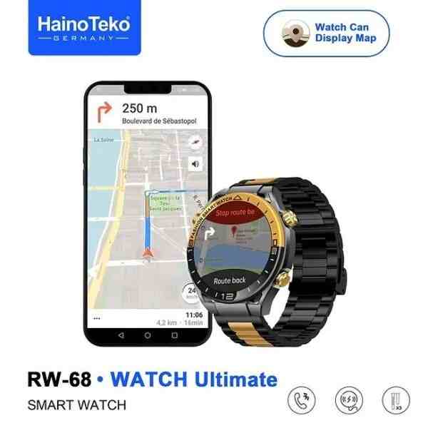 HainoTeko RW-68 Watch Ultimate – Smartwatch AMOLED ,GPS, Appels Bluetooth ,أوقات الصلاة