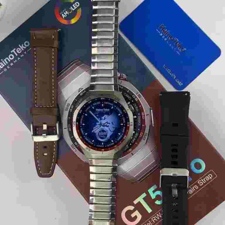 HainoTeko RW- 65 (GT5 Pro) – Smart Watch AMOLED HD, NFC, Appels Bluetooth , 3 Bracelets