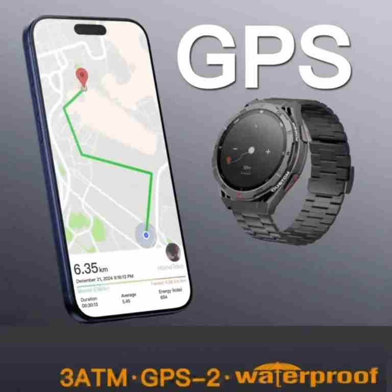 HainoTeko GPS-2 – Smart Watch AMOLED 1,43", GPS Intégré , Appels Bluetooth,3 Bracelets