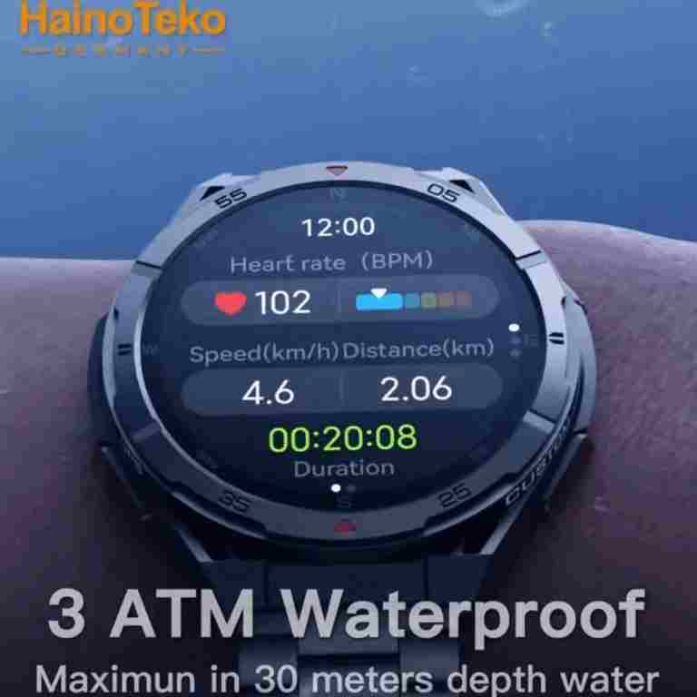 HainoTeko GPS-2 – Smart Watch AMOLED 1,43", GPS Intégré , Appels Bluetooth,3 Bracelets