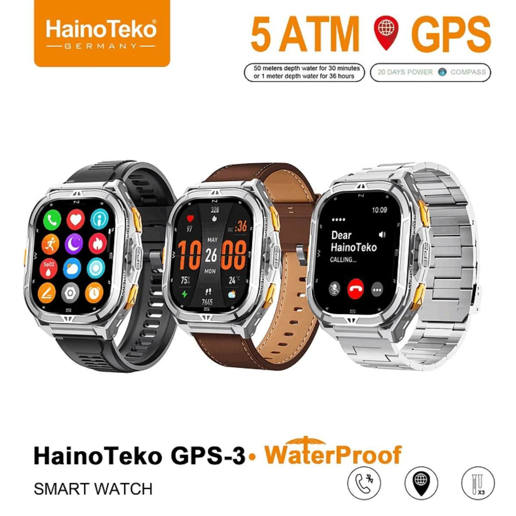HainoTeko GPS-3 – Smart Watch AMOLED 1,96" , GPS Intégré , Étanchéité 5 ATM