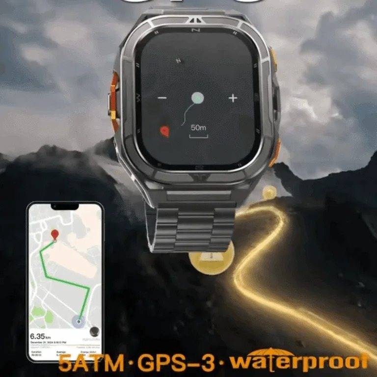 HainoTeko GPS-3 – Smart Watch AMOLED 1,96" , GPS Intégré , Étanchéité 5 ATM