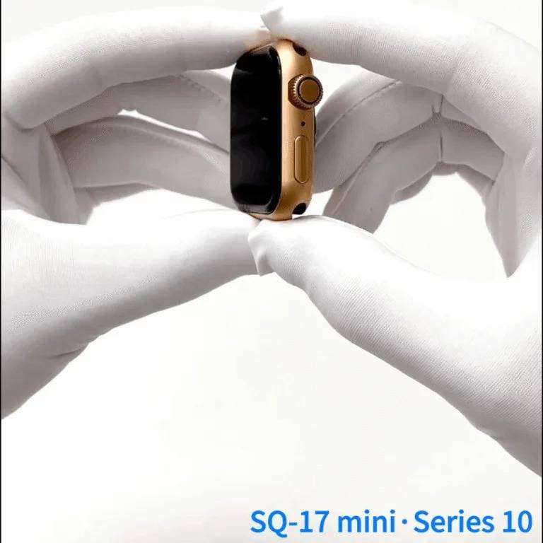 HainoTeko SQ-17 Mini – Smartwatch AMOLED , Appels Bluetooth , 3 Bracelets Inclus