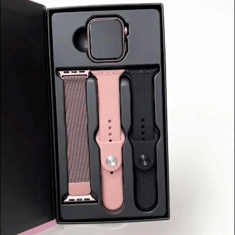 HainoTeko SQ-17 Mini – Smartwatch AMOLED , Appels Bluetooth , 3 Bracelets Inclus