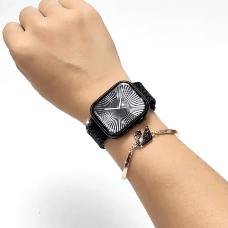 HainoTeko SQ-16 Mini – Smartwatch AMOLED , Appels Bluetooth , 3 Bracelets + Gourmette