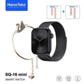 HainoTeko SQ-16 Mini – Smartwatch AMOLED , Appels Bluetooth , 3 Bracelets + Gourmette