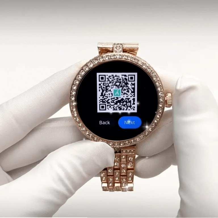 HainoTeko RW-51 – Smartwatch Femme AMOLED , Appels Bluetooth , Charge Sans Fil