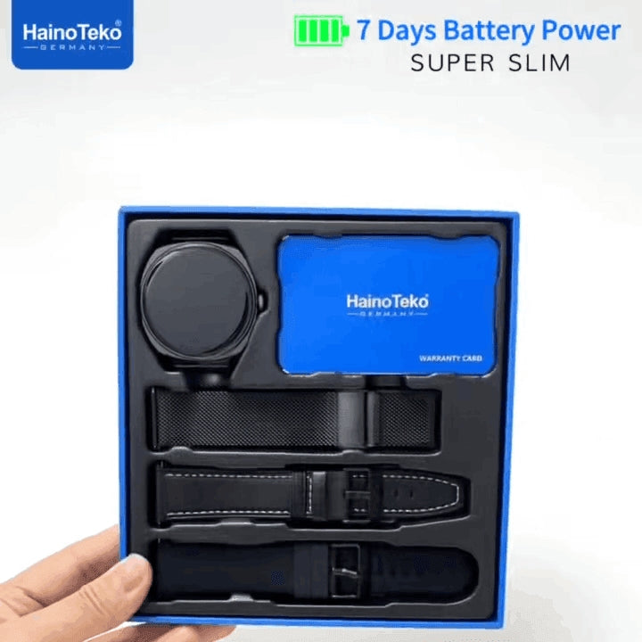 HainoTeko-16 Waterproof – Smart Watch AMOLED Ultra Fine avec Appels Bluetooth