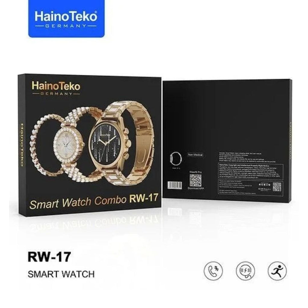 HainoTeko RW-17 – Smart Watch AMOLED 1,7"pour Femme  -GOLD