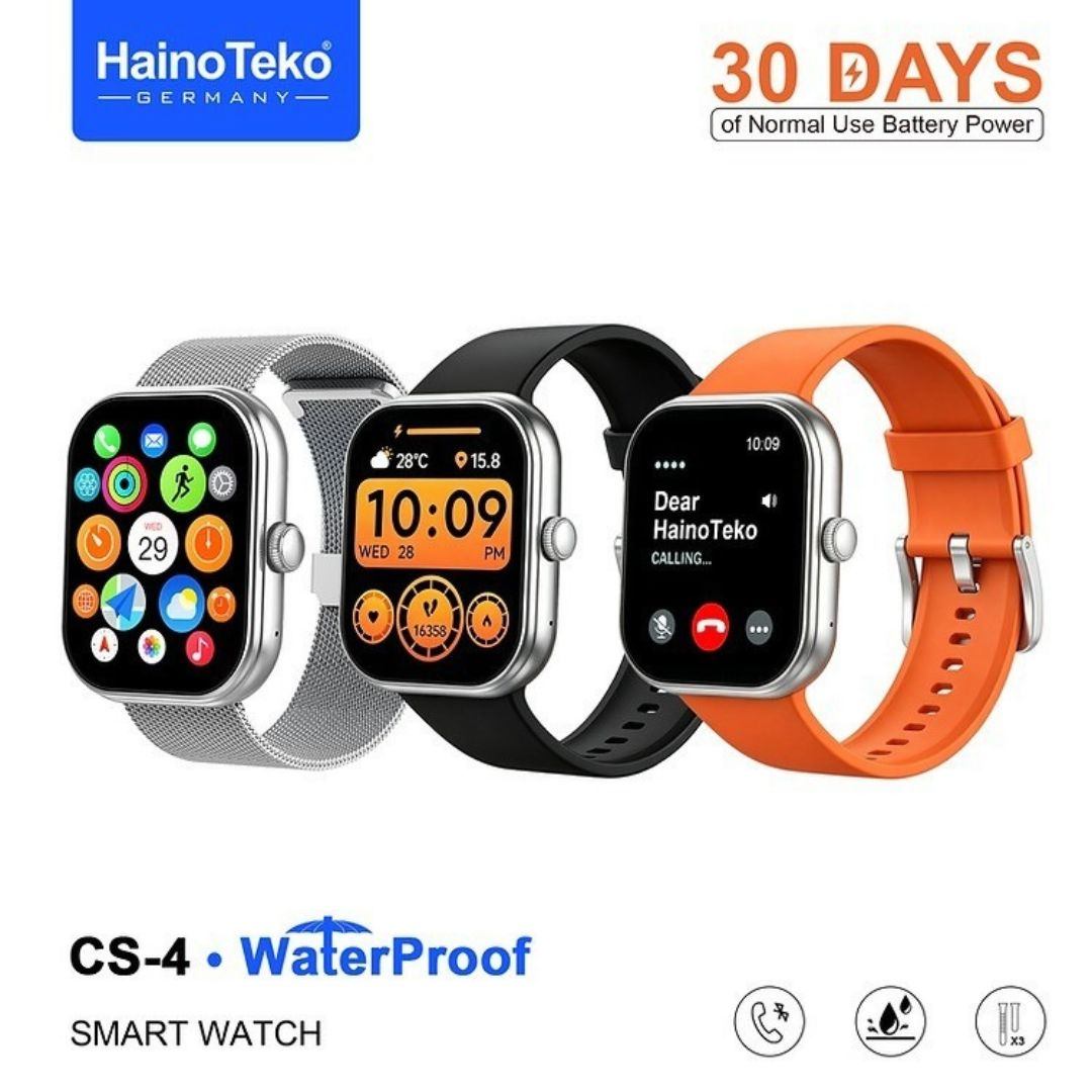 HainoTeko CS-4 Waterproof – Montre Connectée 2,01″ avec Autonomie de 30 Jours