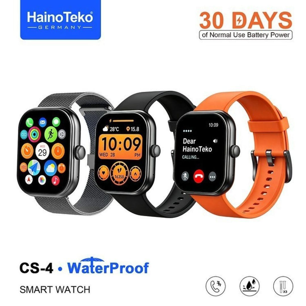 HainoTeko CS-4 Waterproof – Montre Connectée 2,01″ avec Autonomie de 30 Jours