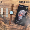 KALOBEE SK38 Watch 4 Pro – Smartwatch AMOLED Incurvé avec 3 Bracelets