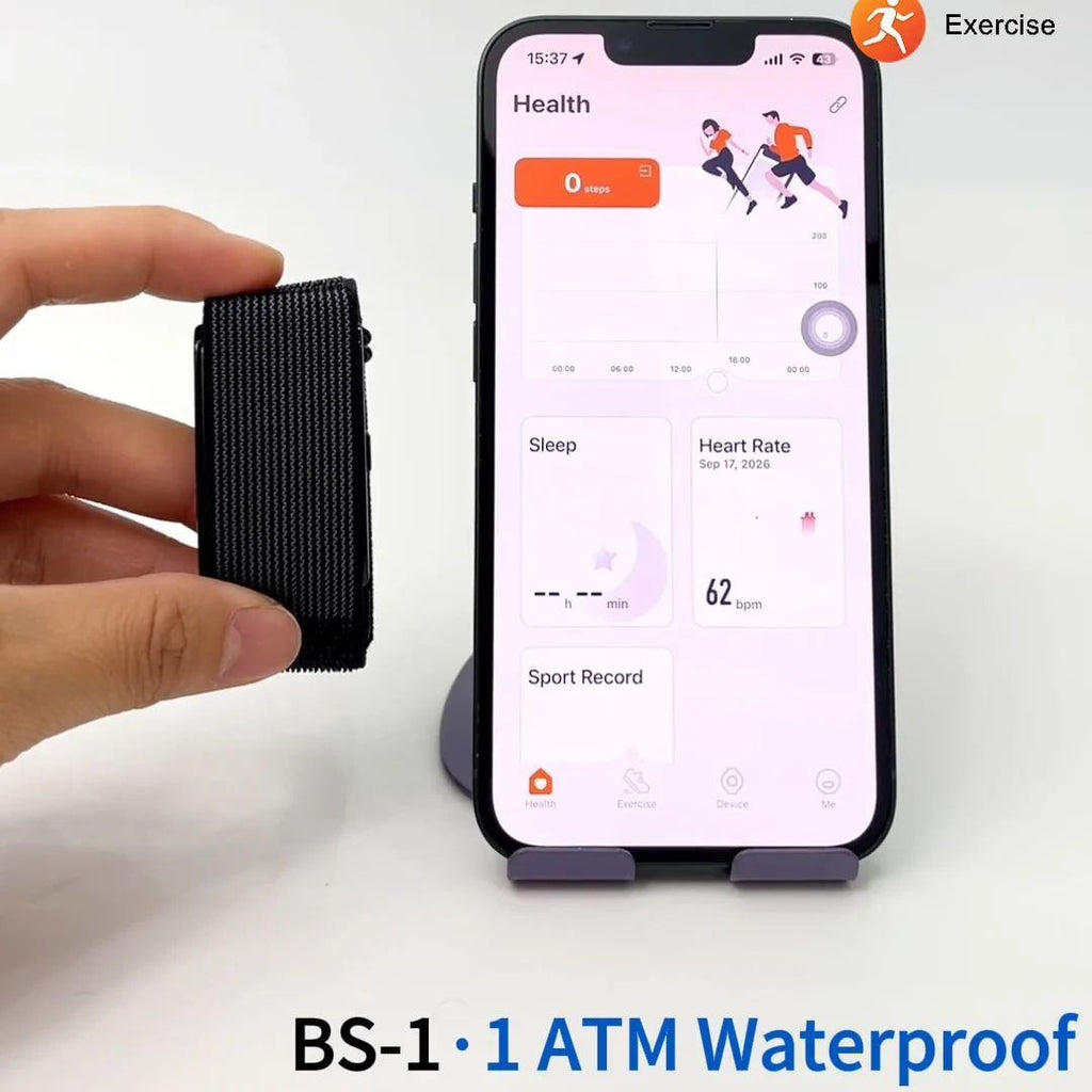 HainoTeko BS-1 – Bracelet Connecté avec 2 Bracelets et Autonomie jusqu’à 35 Jours