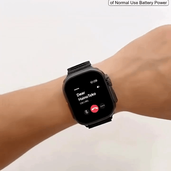 Hainoteko SIFLI-3 – SmartWatch AMOLED 2,02"avec Assistant IA, Traduction Multilingue et 3 Bracelets Inclus