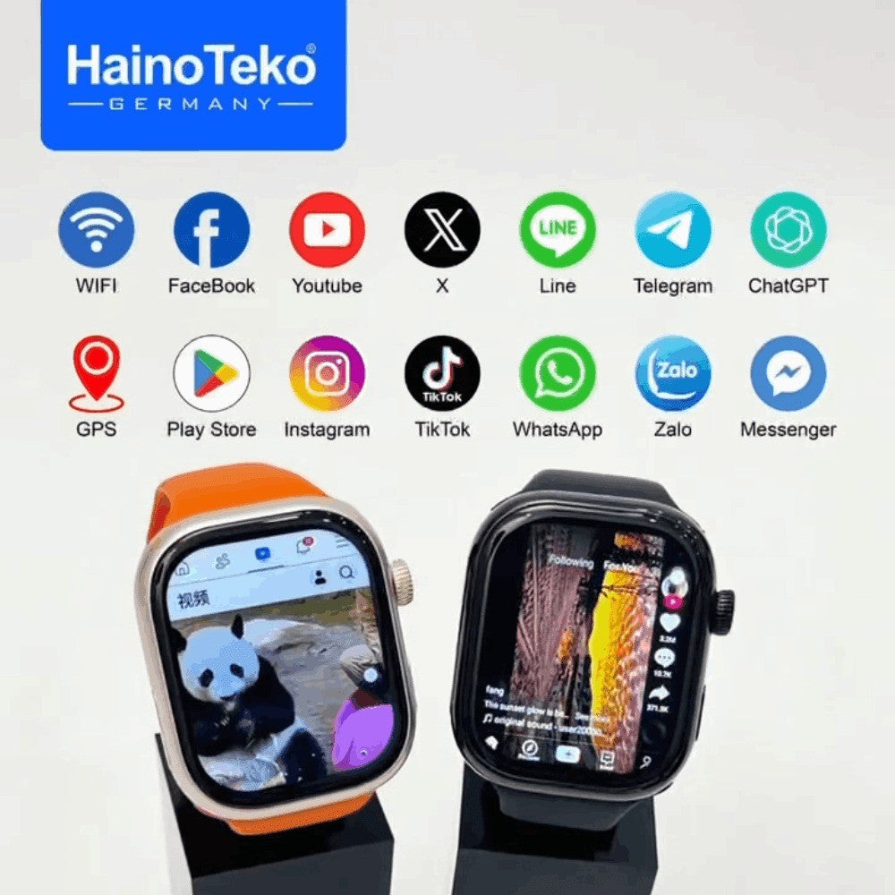 HainoTeko FG-11 - Smartphone de Poignet Android 5G avec Caméra Rotative,GPS et  4 Go + 64 Go