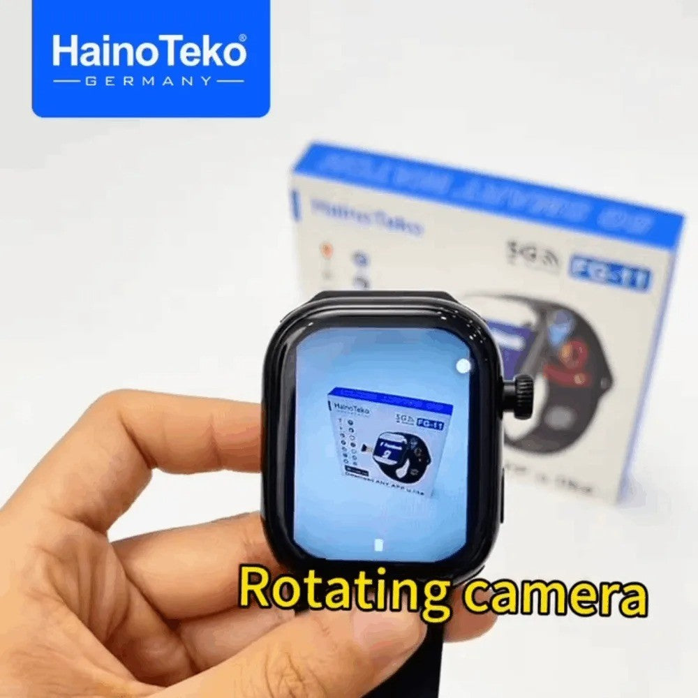 HainoTeko FG-11 - Smartphone de Poignet Android 5G avec Caméra Rotative,GPS et  4 Go + 64 Go