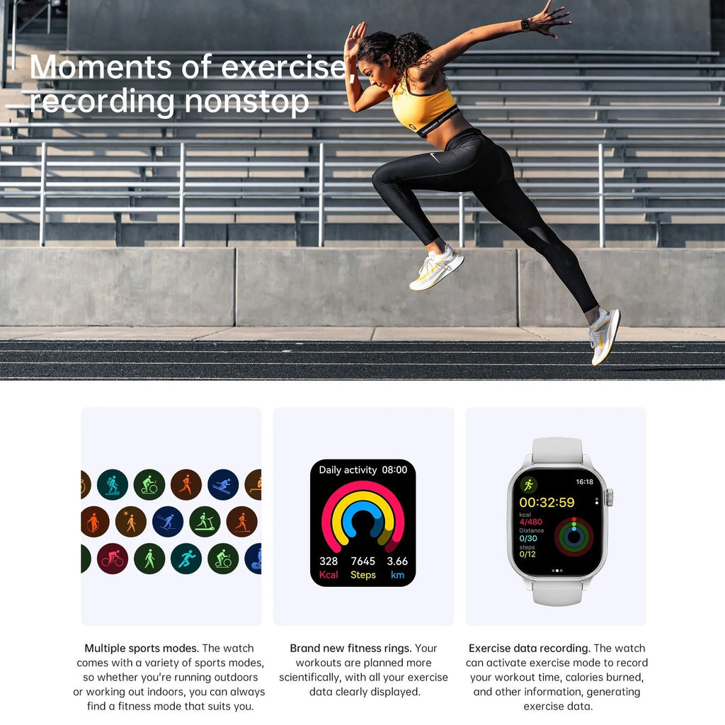 KALOBEE GW13 PRO – Smartwatch  Bluetooth avec Écran HD 1,88"