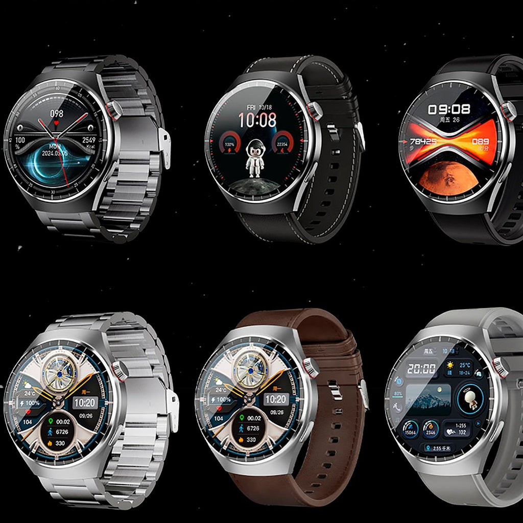 KALOBEE SK38 Watch 4 Pro – Smartwatch AMOLED Incurvé avec 3 Bracelets