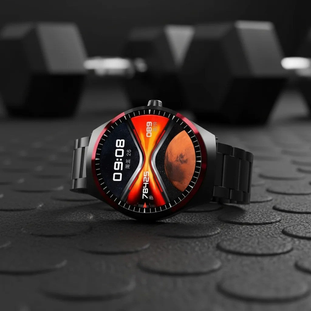KALOBEE SK38 Watch 4 Pro – Smartwatch AMOLED Incurvé avec 3 Bracelets
