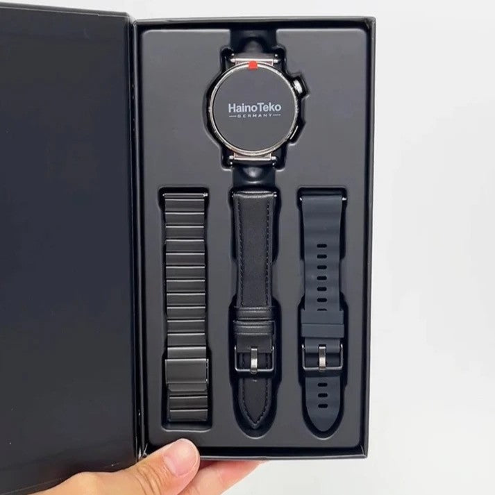 HainoTeko RW-79 Mini – Montre Connectée Femme avec Écran AMOLED et  3 Bracelets